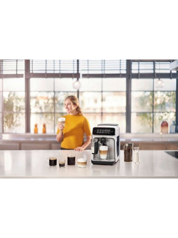 Philips Series 2200 Αυτόματη Μηχανή Espresso 1500W Πίεσης 15bar για Cappuccino με Μύλο Άλεσης Μαύρη EP 2230/10