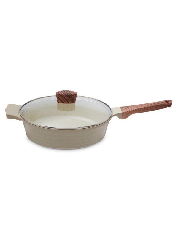 Izzy Elea Σωτέζα Με Καπάκι από Αλουμίνιο με Κεραμική Επίστρωση 28cm