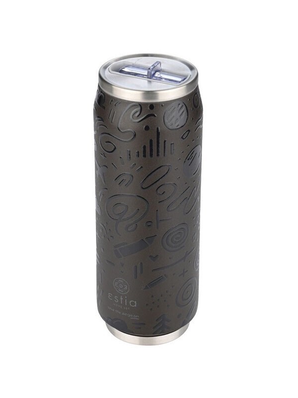 Estia Travel Cup Save the Aegean Ποτήρι Θερμός Ανοξείδωτο 500ml Noir echo με Καλαμάκι 01-22631 Estia Travel Cup Save the Aegean Ποτήρι Θερμός Ανοξείδωτο 500ml Noir echo με Καλαμάκι 01-22631