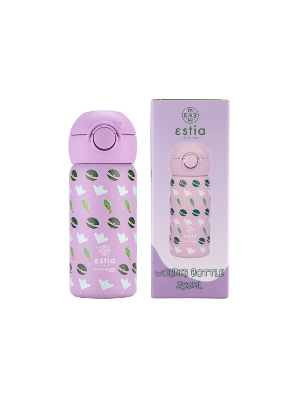 Estia Wonder Bottle Save the Aegean Παιδικό Παγούρι Θερμός Ανοξείδωτο με Καλαμάκι Non Spill Ocean Buddies 350ml 01-23485 Estia Wonder Bottle Save the Aegean Παιδικό Παγούρι Θερμός Ανοξείδωτο με Καλαμάκι Non Spill Ocean Buddies 350ml 01-23485