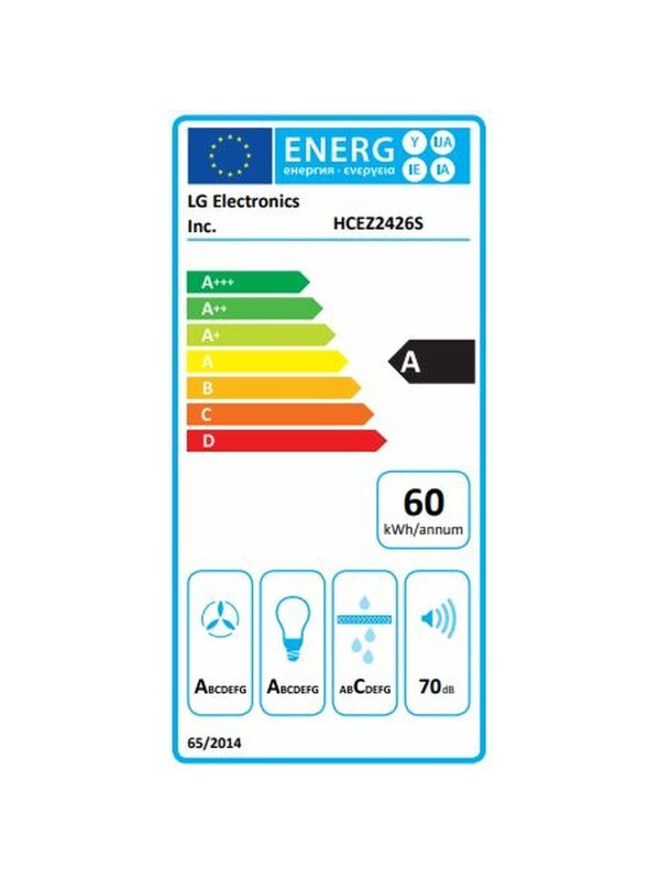 LG Απορροφητήρας Καμινάδα 60cm Inox με Wi-Fi Κωδικός: HCEZ2426S LG Απορροφητήρας Καμινάδα 60cm Inox με Wi-Fi Κωδικός: HCEZ2426S