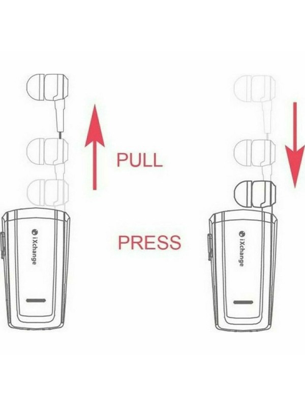 iXchange UA24ST In-ear Bluetooth Handsfree Ακουστικό Πέτου Χρυσό