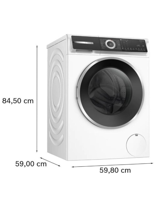 Bosch Πλυντήριο Ρούχων 10kg με Τεχνολογία Ατμού 1600 Στροφών Home Connect WGH2560LGR