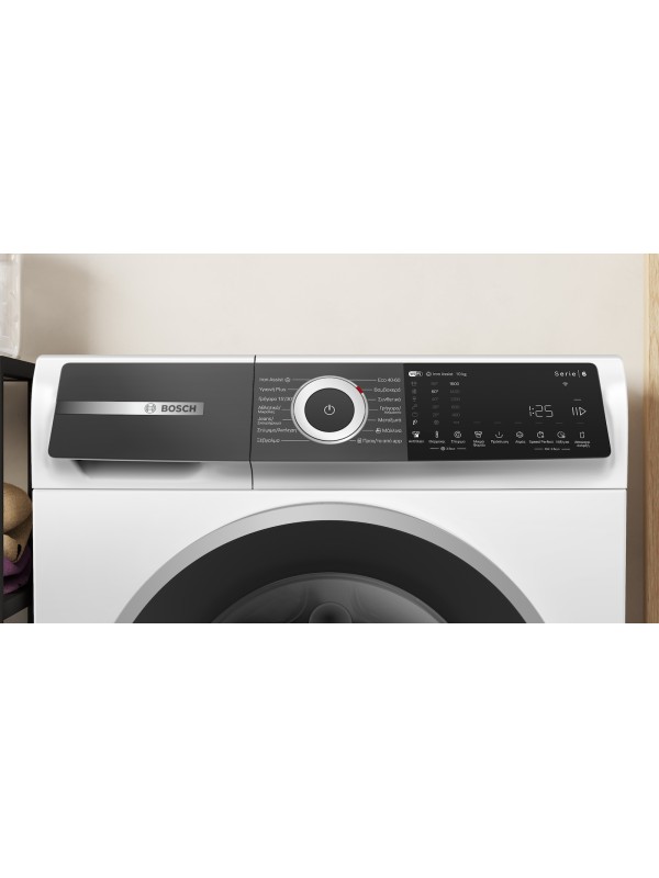 Bosch Πλυντήριο Ρούχων 10kg με Τεχνολογία Ατμού 1600 Στροφών Home Connect WGH2560LGR