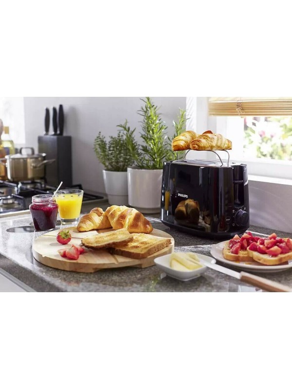 Philips HD2581/90 Φρυγανιέρα 2 Θέσεων 900W Μαύρη