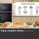 LG Εντοιχιζόμενος Φούρνος Μικροκυμάτων με Grill 25lt Μαύρος Κωδικός: MGBZ2593F 