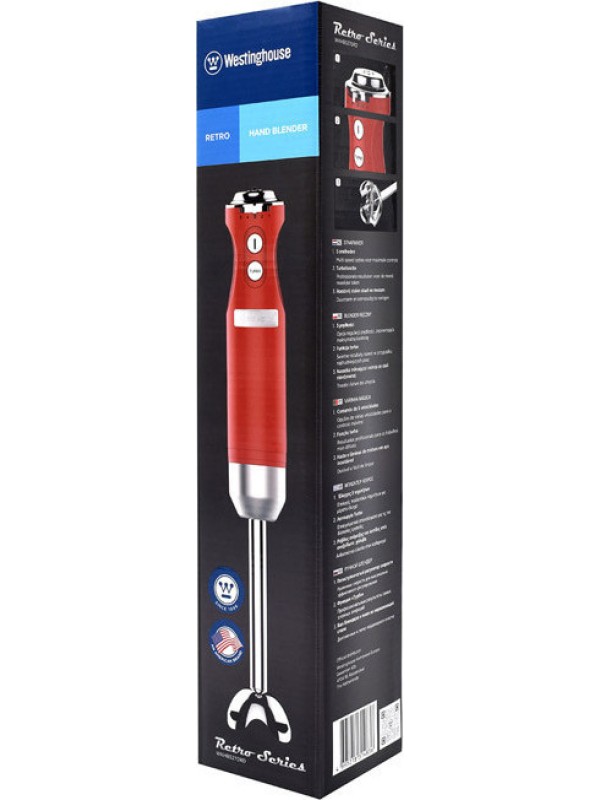 Westinghouse Ραβδομπλέντερ με Ανοξείδωτη Ράβδο 600W Κόκκινο Westinghouse Ραβδομπλέντερ με Ανοξείδωτη Ράβδο 600W Κόκκινο