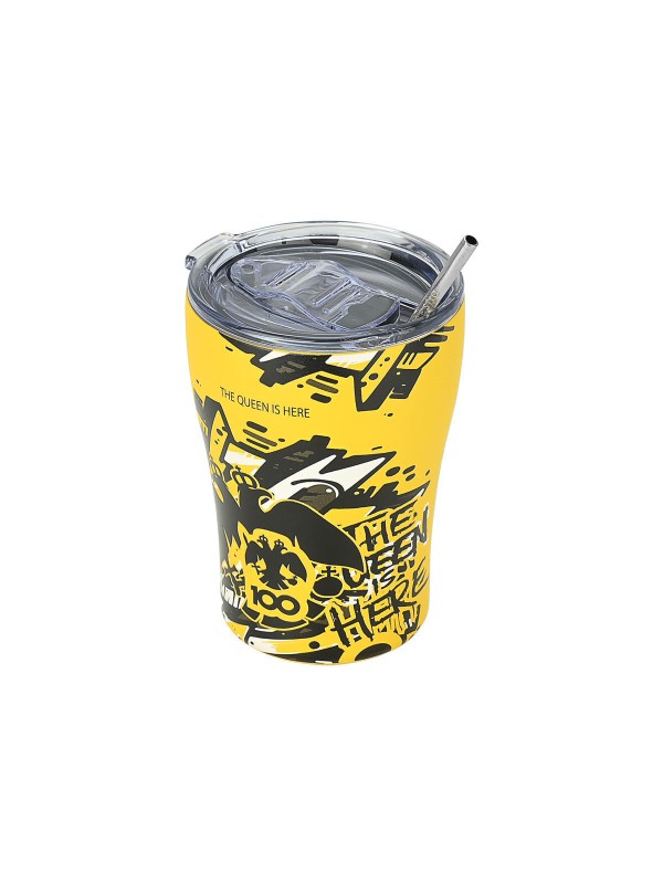 Estia Travel Mug Save The Aegean Ποτήρι Θερμός Ανοξείδωτο BPA Free 350ml AEK BC Edition The Queen is Here με Καλαμάκι 00-27261 Estia Travel Mug Save The Aegean Ποτήρι Θερμός Ανοξείδωτο BPA Free 350ml AEK BC Edition The Queen is Here με Καλαμάκι 00-27261
