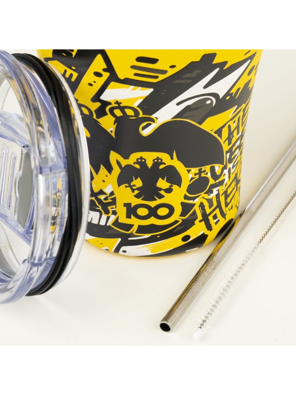 Estia Travel Mug Save The Aegean Ποτήρι Θερμός Ανοξείδωτο BPA Free 350ml AEK BC Edition The Queen is Here με Καλαμάκι 00-27261 Estia Travel Mug Save The Aegean Ποτήρι Θερμός Ανοξείδωτο BPA Free 350ml AEK BC Edition The Queen is Here με Καλαμάκι 00-27261