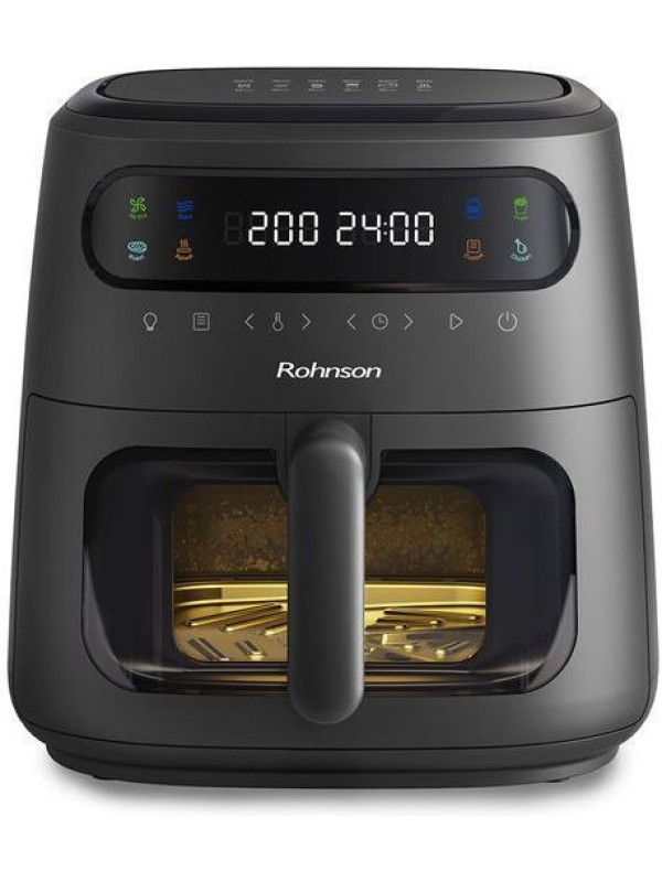 Rohnson R-2807 Air Fryer 7.6lt Μαύρο Rohnson R-2807 Air Fryer 7.6lt Μαύρο