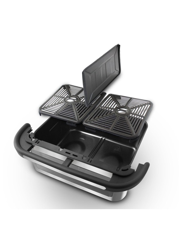 Rohnson Air Fryer με Διπλό Αποσπώμενο Κάδο 12lt Ασημί R-2882 Rohnson Air Fryer με Διπλό Αποσπώμενο Κάδο 12lt Ασημί R-2882