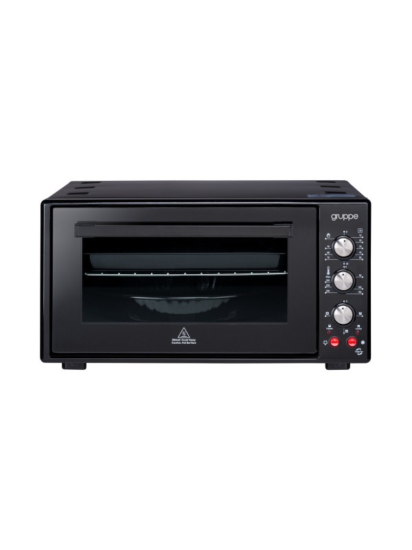 Gruppe I-28TTFL Ηλεκτρικό Φουρνάκι 50lt Χωρίς Εστίες με Αέρα Μαύρο