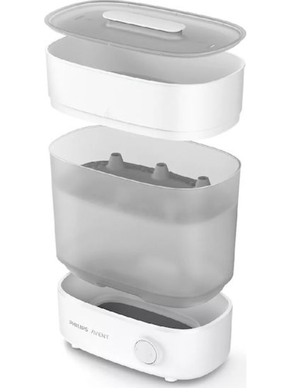 Philips Avent Advanced SCF291 Ηλεκτρικός Βρεφικός Αποστειρωτής για 6 Μπιμπερό Λευκό-Γκρι Philips Avent Advanced SCF291 Ηλεκτρικός Βρεφικός Αποστειρωτής για 6 Μπιμπερό Λευκό-Γκρι
