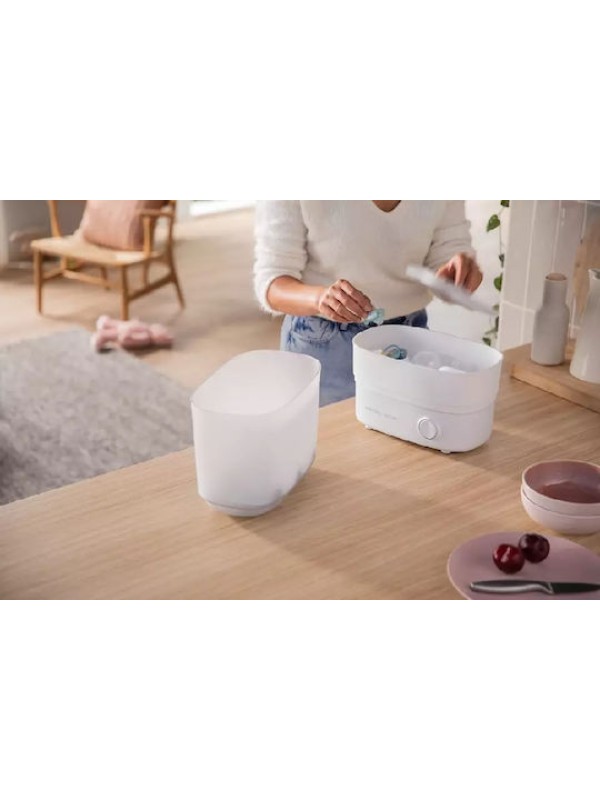 Philips Avent Advanced SCF291 Ηλεκτρικός Βρεφικός Αποστειρωτής για 6 Μπιμπερό Λευκό-Γκρι Philips Avent Advanced SCF291 Ηλεκτρικός Βρεφικός Αποστειρωτής για 6 Μπιμπερό Λευκό-Γκρι