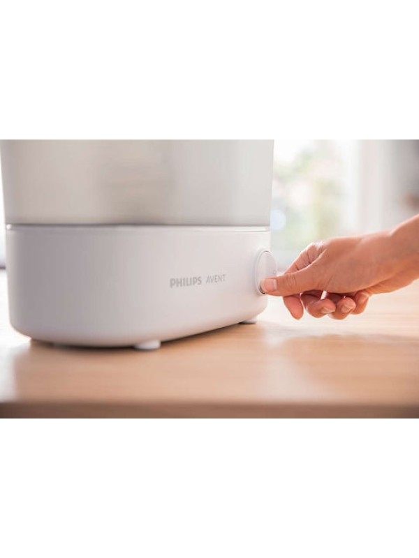 Philips Avent Advanced SCF291 Ηλεκτρικός Βρεφικός Αποστειρωτής για 6 Μπιμπερό Λευκό-Γκρι Philips Avent Advanced SCF291 Ηλεκτρικός Βρεφικός Αποστειρωτής για 6 Μπιμπερό Λευκό-Γκρι