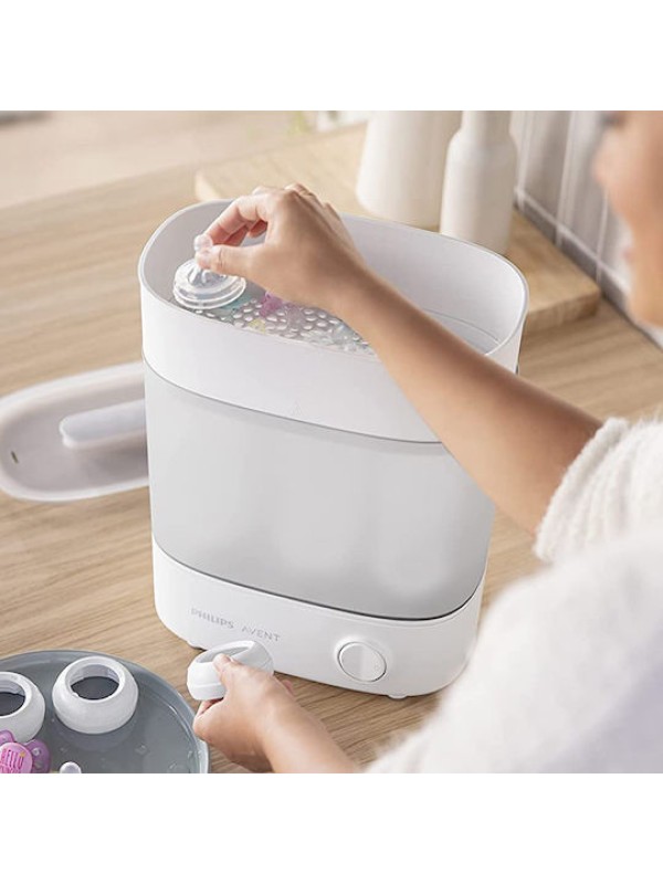 Philips Avent Advanced SCF291 Ηλεκτρικός Βρεφικός Αποστειρωτής για 6 Μπιμπερό Λευκό-Γκρι Philips Avent Advanced SCF291 Ηλεκτρικός Βρεφικός Αποστειρωτής για 6 Μπιμπερό Λευκό-Γκρι