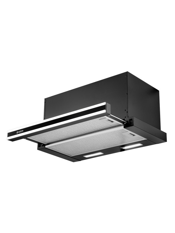 Gruppe Απορροφητηρας Forte I-Black S-3003F-A06-M13-600 2X1,5W Led Gruppe Απορροφητηρας Forte I-Black S-3003F-A06-M13-600 2X1,5W Led