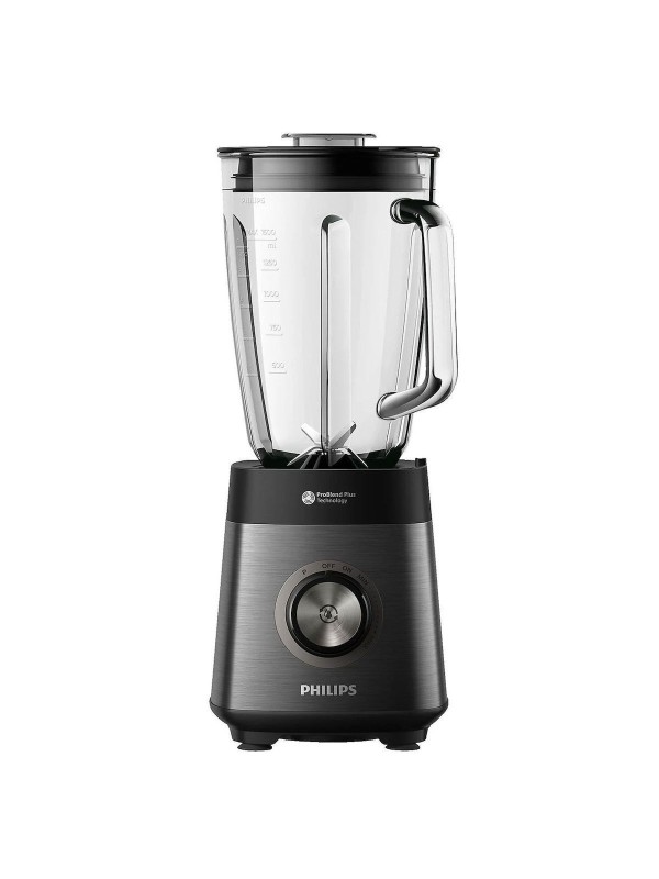 Philips Μπλέντερ για Smoothies με Γυάλινη Κανάτα 2lt 1200W Μαύρο HR3040/00
