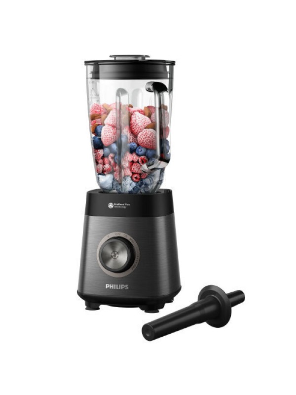 Philips Μπλέντερ για Smoothies με Γυάλινη Κανάτα 2lt 1200W Μαύρο HR3040/00