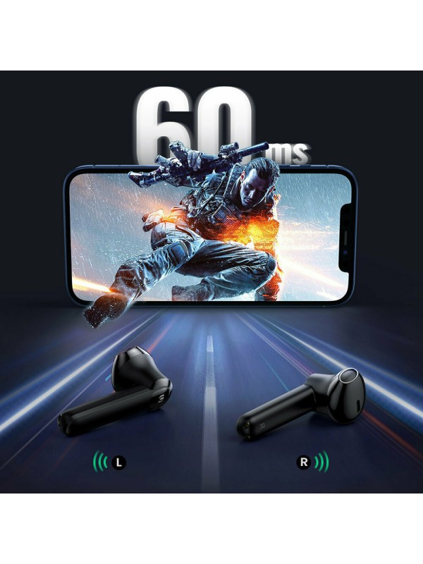 Ugreen HiTune T2 Earbud Bluetooth Handsfree Ακουστικά με Αντοχή στον Ιδρώτα και Θήκη Φόρτισης Μαύρα 340308