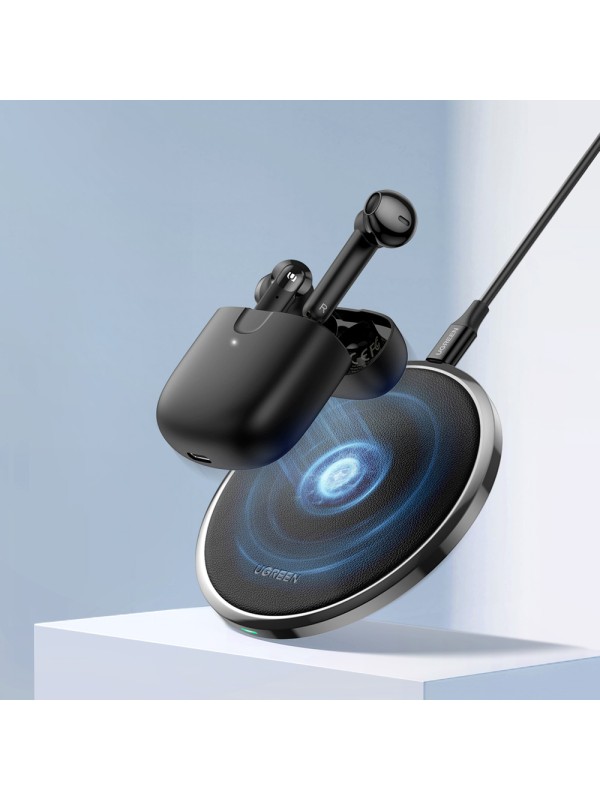 Ugreen HiTune T2 Earbud Bluetooth Handsfree Ακουστικά με Αντοχή στον Ιδρώτα και Θήκη Φόρτισης Μαύρα 340308