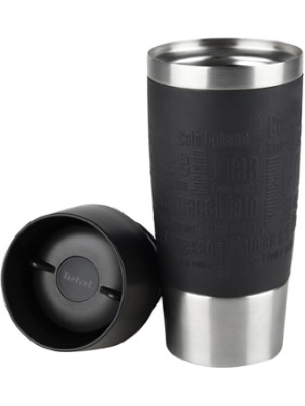 Κούπα ταξιδίου ανοξείδωτη σιλικόνης μαύρο 360ml Tefal K30811