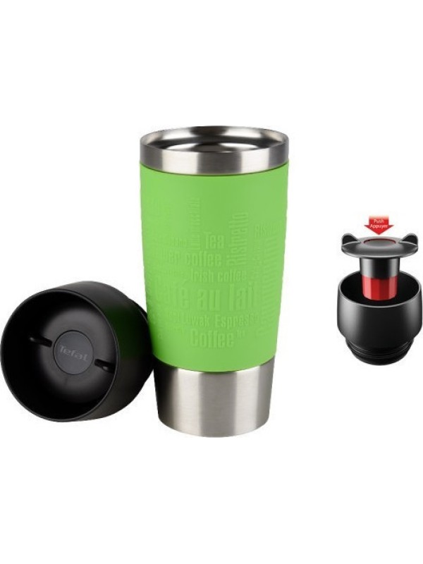 Tefal Travel Mug Green Ποτήρι Θερμός 0.36lt K308311 GREEN Tefal Travel Mug Green Ποτήρι Θερμός 0.36lt K308311 GREEN