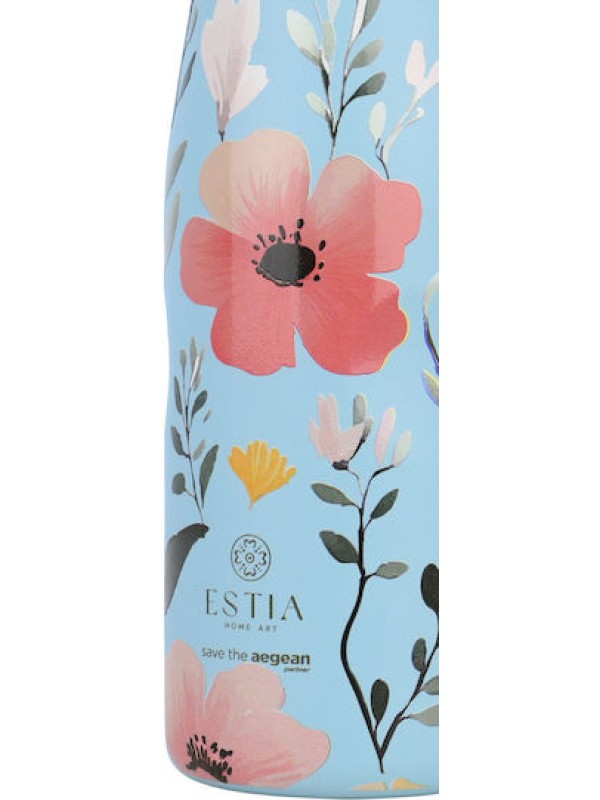 Estia Travel Flask Save Aegean Μπουκάλι Θερμός Ανοξείδωτο BPA Free 500ml Sky Garden 01-31541
