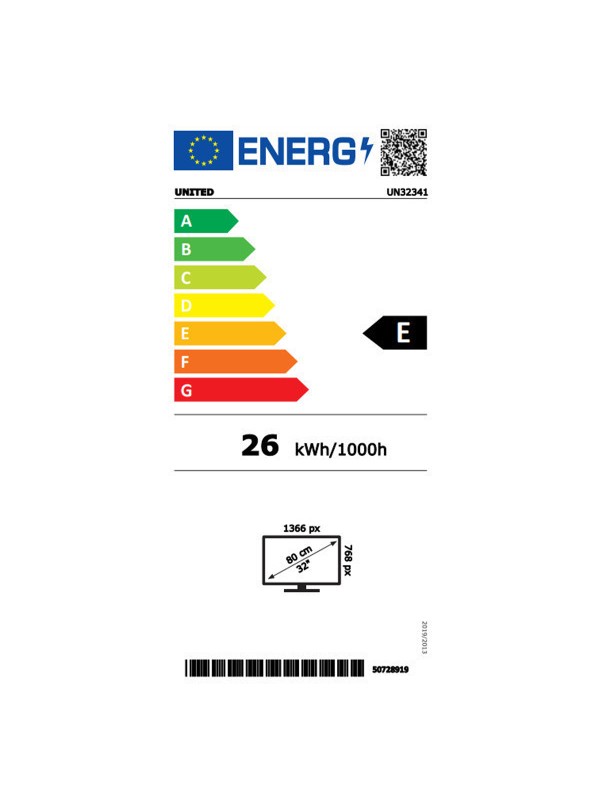 United Τηλεόραση 32" HD Ready LED UN32341 (2024)