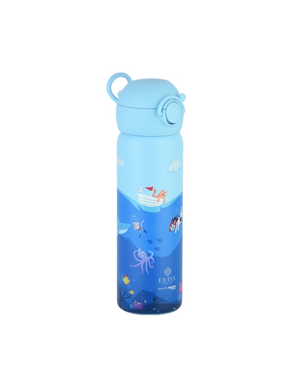 Estia Wonder Bottle Save the Aegean Παιδικό Παγούρι Θερμός Ανοξείδωτο με Καλαμάκι Non Spill Ocean Play 500ml 01-33101 Estia Wonder Bottle Save the Aegean Παιδικό Παγούρι Θερμός Ανοξείδωτο με Καλαμάκι Non Spill Ocean Play 500ml 01-33101