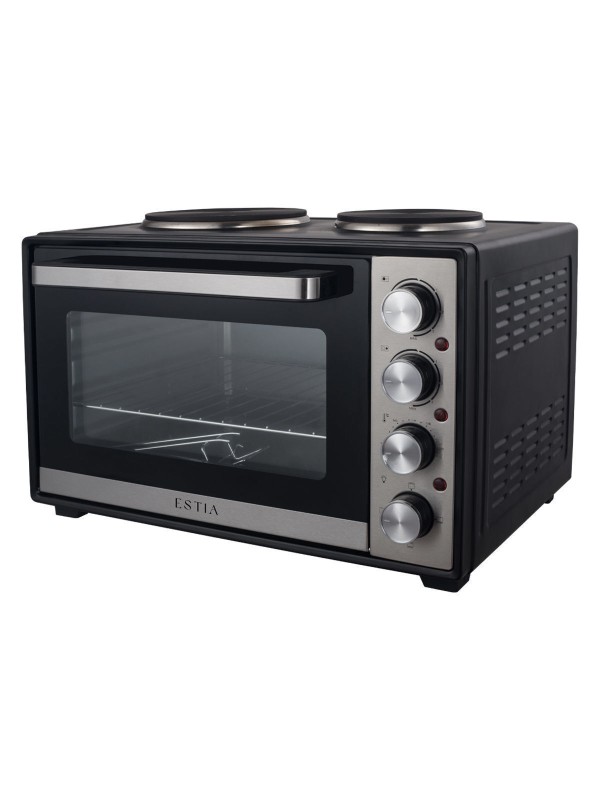 Estia Multicook Compact Ηλεκτρικό Φουρνάκι 38lt Χωρίς Εστίες Μαύρο 06-33828