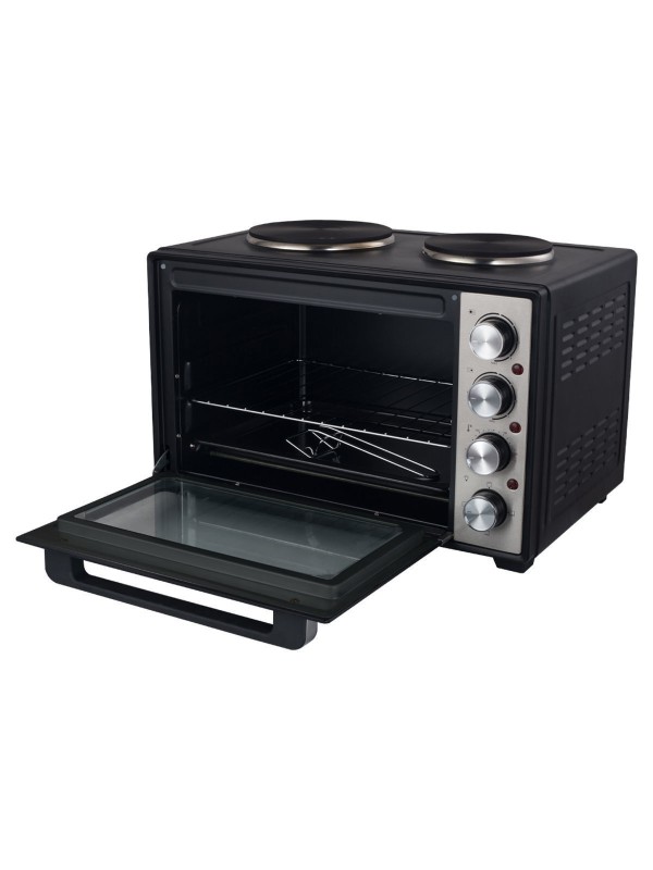 Estia Multicook Compact Ηλεκτρικό Φουρνάκι 38lt Χωρίς Εστίες Μαύρο 06-33828