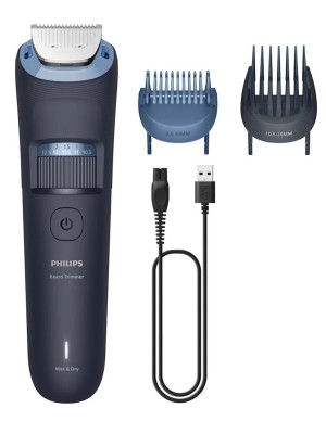 Philips Beardtrimmer 3000 Σετ Επαναφορτιζόμενης Κουρευτικής Μηχανής Γκρι BT3665/15 Philips Beardtrimmer 3000 Σετ Επαναφορτιζόμενης Κουρευτικής Μηχανής Γκρι BT3665/15