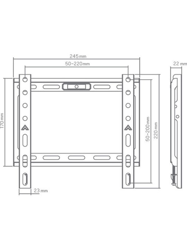 SBOX BL-3722F Βάση Τηλεόρασης Τοίχου 13"-43" έως 45kg SBOX BL-3722F Βάση Τηλεόρασης Τοίχου 13"-43" έως 45kg