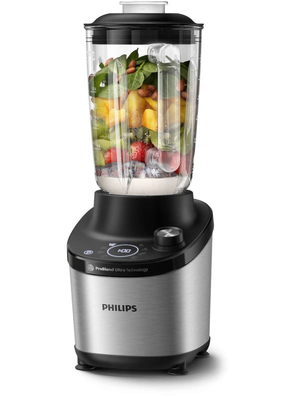 Philips Μπλέντερ για Smoothies με Γυάλινη Κανάτα 2lt 1500W Inox HR3760/00 Philips Μπλέντερ για Smoothies με Γυάλινη Κανάτα 2lt 1500W Inox HR3760/00