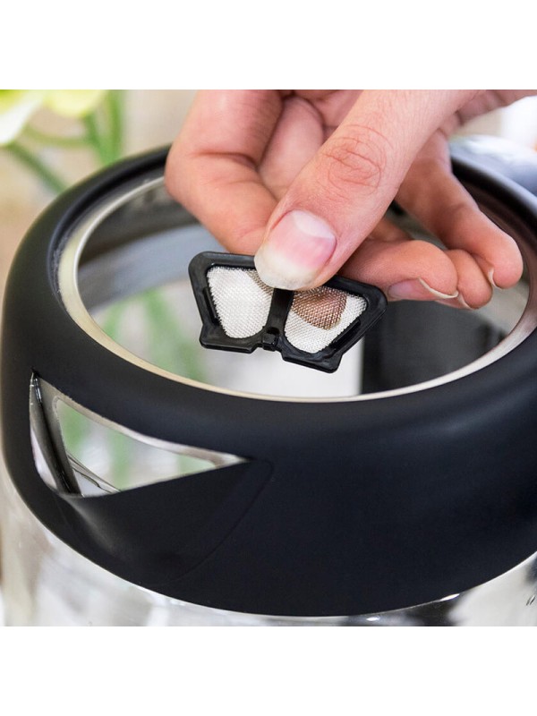 Cecotec ThermoSense 390 Clear Βραστήρας 1.7lt 2200W Μαύρος