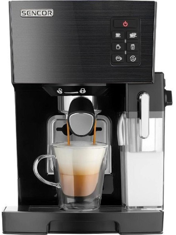 Sencor Μηχανή Espresso 1450W Πίεσης 20bar για Cappuccino Μαύρη SES 4050SS-EUE3 Sencor Μηχανή Espresso 1450W Πίεσης 20bar για Cappuccino Μαύρη SES 4050SS-EUE3