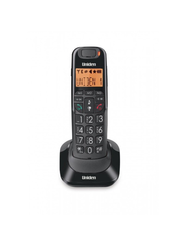 Uniden AT-4105 Ασύρματο Τηλέφωνο για Ηλικιωμένους Μαύρο Uniden AT-4105 Ασύρματο Τηλέφωνο για Ηλικιωμένους Μαύρο