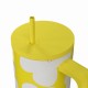 Estia Save Aegean Ανακυκλώσιμο Handled Tumbler Θερμός Ανοξείδωτο BPA Free 900ml YELLOW DAISY με Καλαμάκι και Λαβή 01-41625