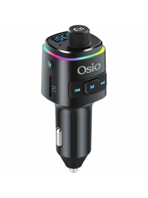 Osio FM Transmitter Αυτοκινήτου με Bluetooth / MicroSD / Type-C / USB