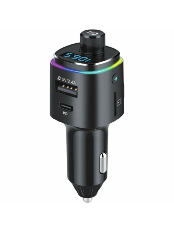 Osio FM Transmitter Αυτοκινήτου με Bluetooth / MicroSD / Type-C / USB