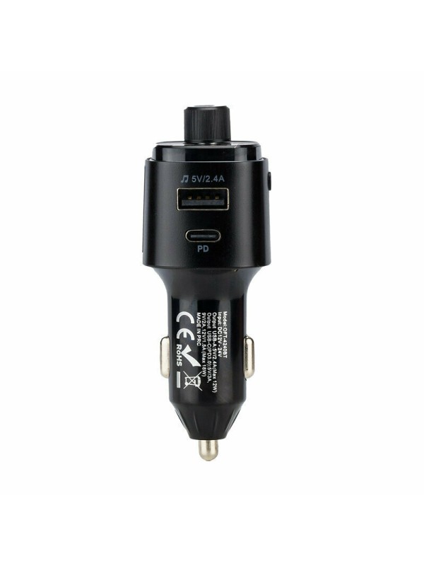 Osio FM Transmitter Αυτοκινήτου με Bluetooth / MicroSD / Type-C / USB