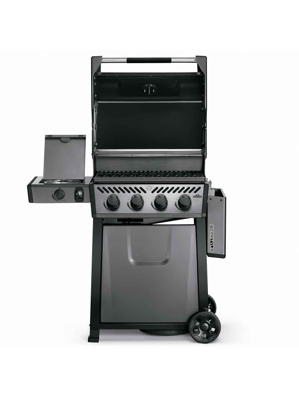 Napoleon Freestyle 425 SB Graphite Ψησταριά Υγραερίου Μαντεμένιας Σχάρας 60x45εκ. με 4 Εστίες 16.6kW και Πλαϊνό Μάτι