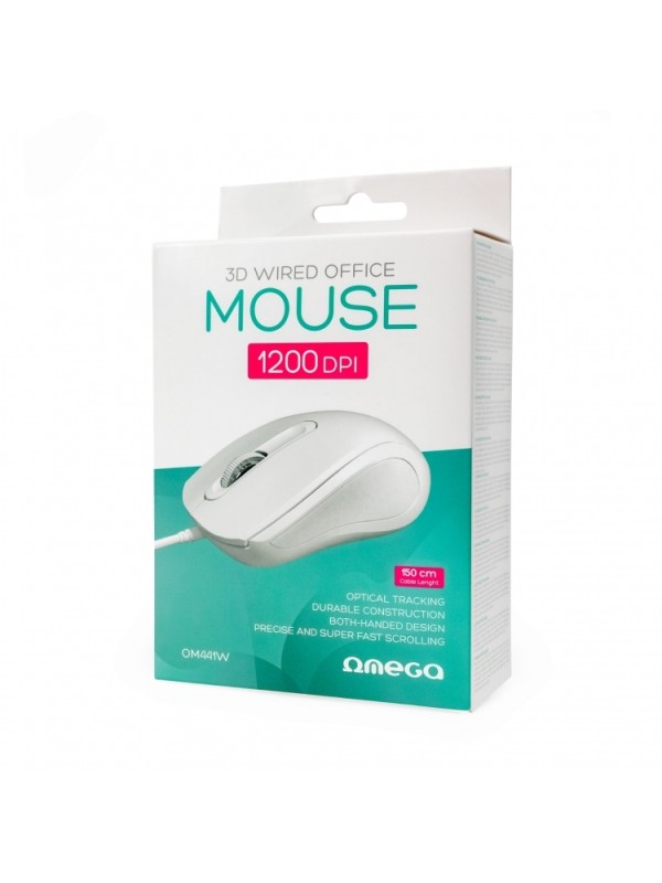 Omega Ενσύρματο Ποντίκι OM 441 W USB 