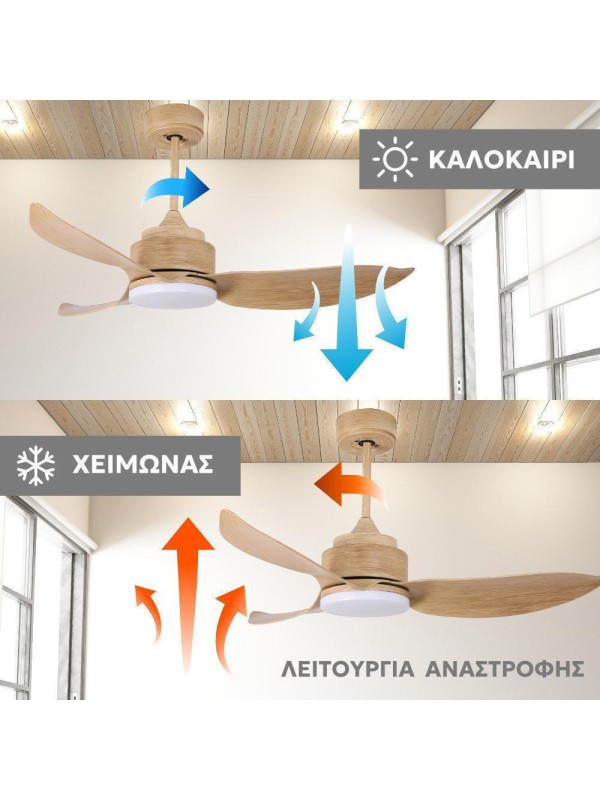 Ανεμιστήρας Οροφής Dc Τηλεχειριστήριο Led Telemax Levantes 46-yj356 White 30-4638 Ανεμιστήρας Οροφής Dc Τηλεχειριστήριο Led Telemax Levantes 46-yj356 White 30-4638