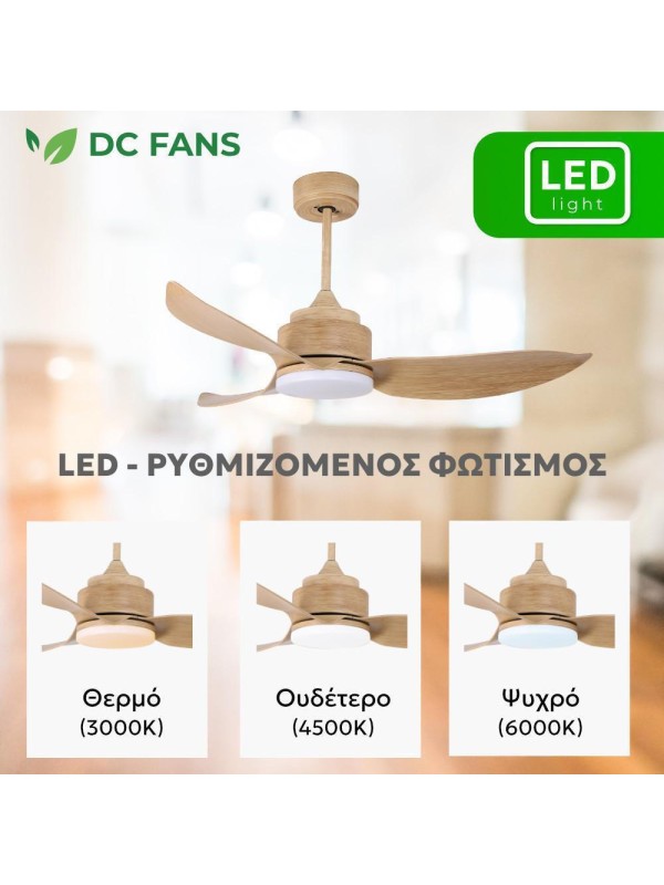 Ανεμιστήρας Οροφής Dc Τηλεχειριστήριο Led Telemax Levantes 46-yj356 White 30-4638 Ανεμιστήρας Οροφής Dc Τηλεχειριστήριο Led Telemax Levantes 46-yj356 White 30-4638