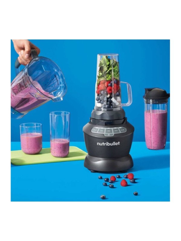 NutriBullet Μπλέντερ για Smoothies 1.8lt 1200W Μαύρο NBF500DG NutriBullet Μπλέντερ για Smoothies 1.8lt 1200W Μαύρο NBF500DG