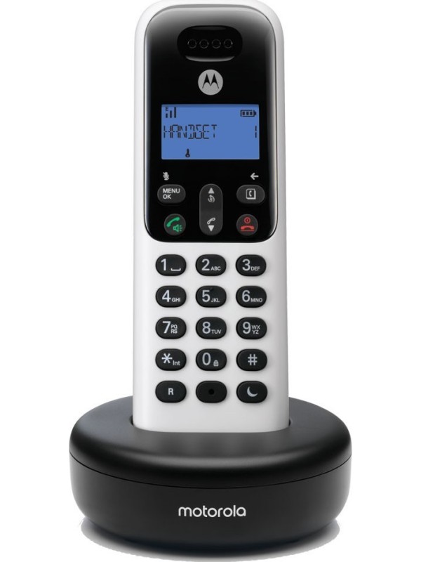 Motorola T501+ Ασύρματο Τηλέφωνο με Aνοιχτή Aκρόαση Λευκό Motorola T501+ Ασύρματο Τηλέφωνο με Aνοιχτή Aκρόαση Λευκό