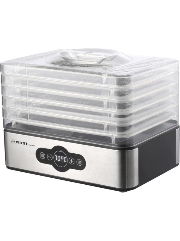 First Austria Αποξηραντής Τροφίμων με 5 Ράφια και Ρυθμιζόμενη Θερμοκρασία 35-70°C FA 5126-6