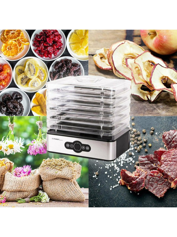First Austria Αποξηραντής Τροφίμων με 5 Ράφια και Ρυθμιζόμενη Θερμοκρασία 35-70°C FA 5126-6
